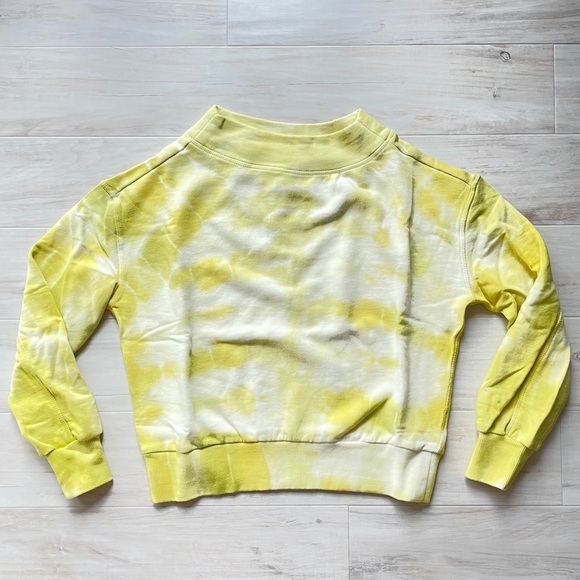 NWT Anthropologie Pilcro Yellow Tie-Dye Sweater - Picture 7 of 9